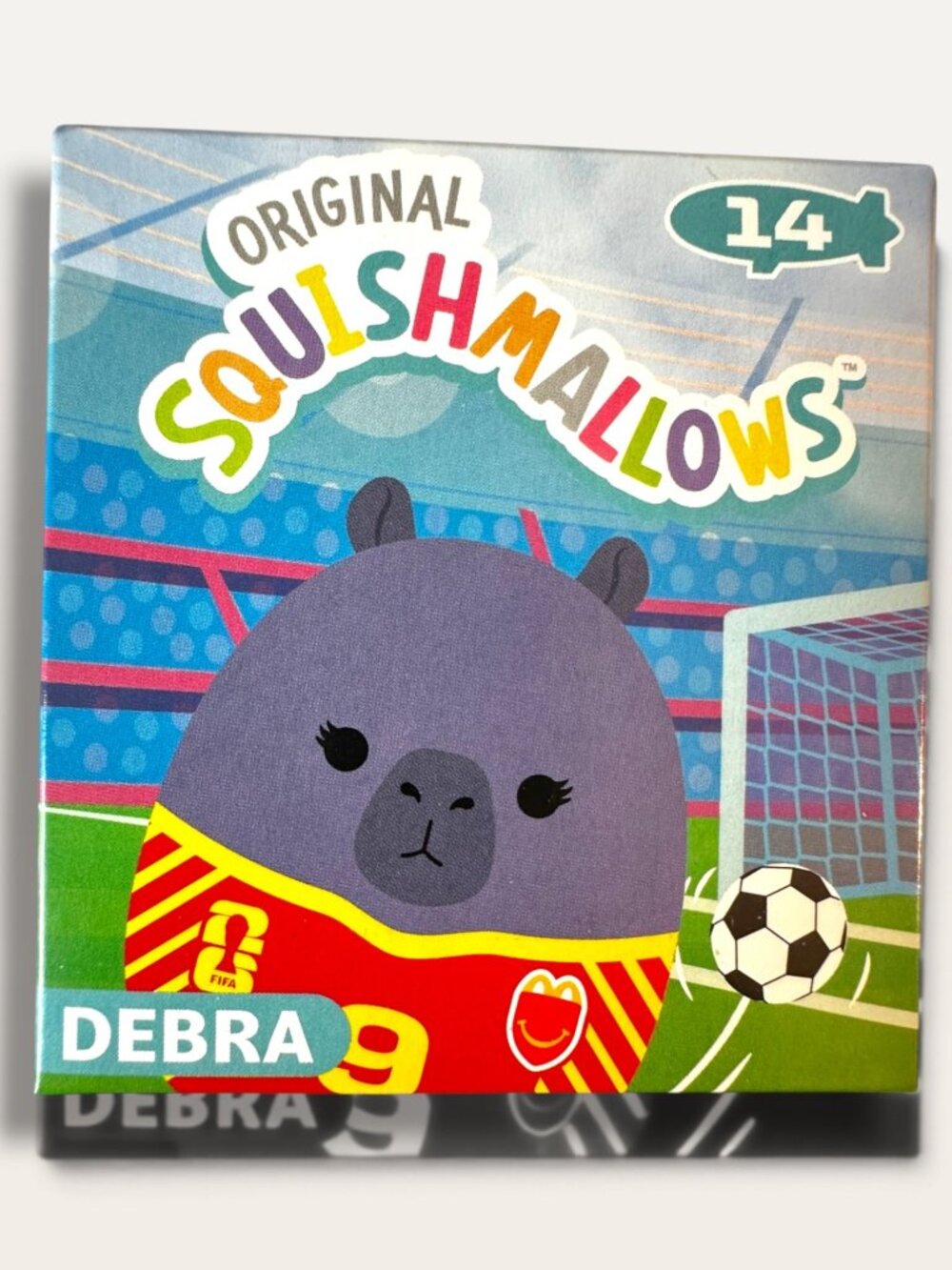 Original Squishmallows Debra FIFA 2026 McDonalds Collectible Soccer Plush Toy Bo